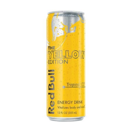 RED BULL The Yellow Edition Tropical Energy Drink 12 oz 611269113570